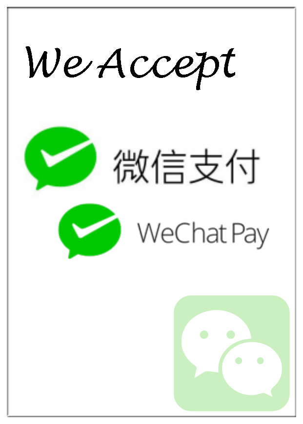 Wechat Pay accepted at 906 Hotel!